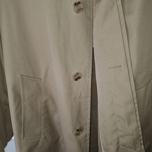 Misty Harbor Vintage Water Resistant Removable Faux Fur Lining Trench‎ Coat 42R - Picture 5 of 16